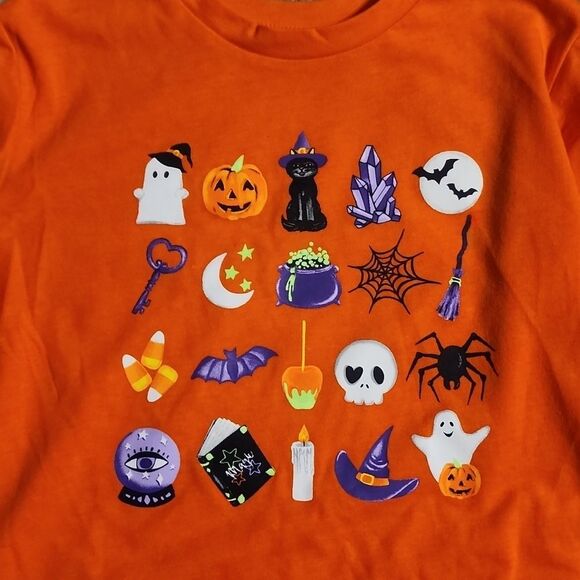 Girls Short Sleeve Halloween Icon Tee Size XS - Picture 5 of 5